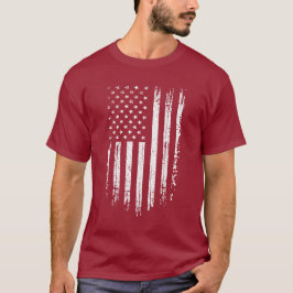 Grunge American Flag  Tシャツ