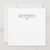 Grunge American Flag Yellow Labrador Flat Card (裏面)