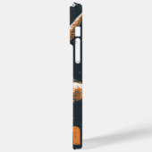 Grunge Bitcoin Bull Blockchain design Case-Mate iPhoneケース (裏面 / 左)