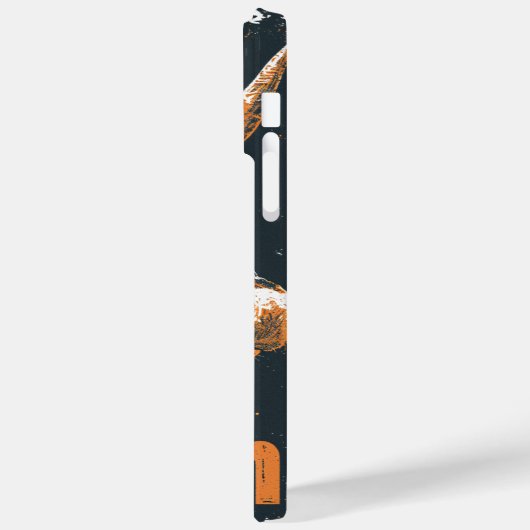 Grunge Bitcoin Bull Blockchain design Case-Mate iPhoneケース (裏面 / 左)