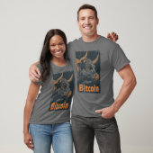 Grunge Bitcoin Bull Crypto Blockchain Design Tシャツ (ユニセックス)