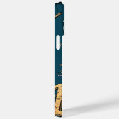 Grunge Bitcoin hot air balloon Blockchain design Case-Mate iPhoneケース (裏面 / 右)