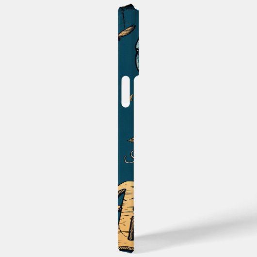 Grunge Bitcoin hot air balloon Blockchain design Case-Mate iPhoneケース (裏面 / 右)