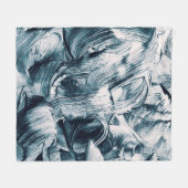 Grunge brush strokes background フリースブランケット (正面(横))