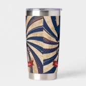 Grunge Circus Sugar Skull Ringmaster Custom Text 保温保冷タンブラー (左面)