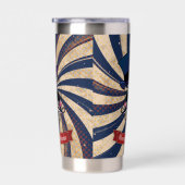 Grunge Circus Sugar Skull Ringmaster Custom Text 保温保冷タンブラー (右面)