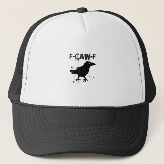 Grunge Coffee F Caw F Crow Humor Creative Style キャップ (正面)