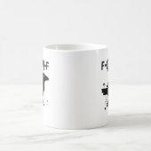 Grunge Coffee F Caw F Crow Humor Creative Style コーヒーマグカップ (中央)
