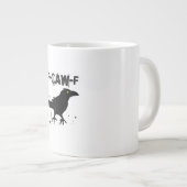 Grunge Coffee F Caw F Crow Humor Creative Style ジャンボコーヒーマグカップ (正面右)