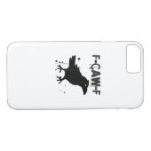 Grunge Coffee F Caw F Crow Humor Creative Style Case-Mate iPhoneケース (裏面(横))