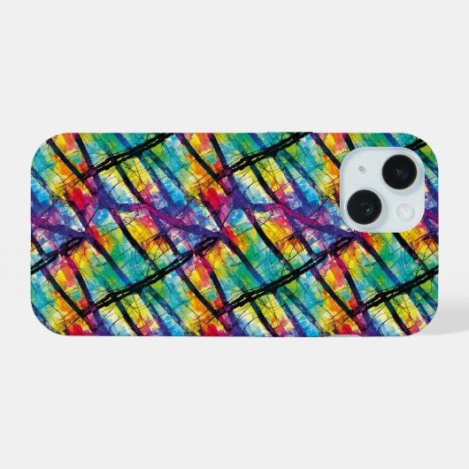 Grunge Colors 17 iPhone 15ケース (裏面横)