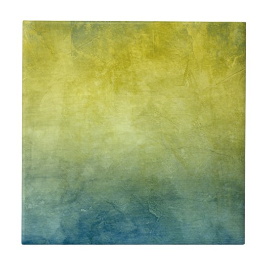 Grunge Colors - Yellow & Blue タイル (正面)
