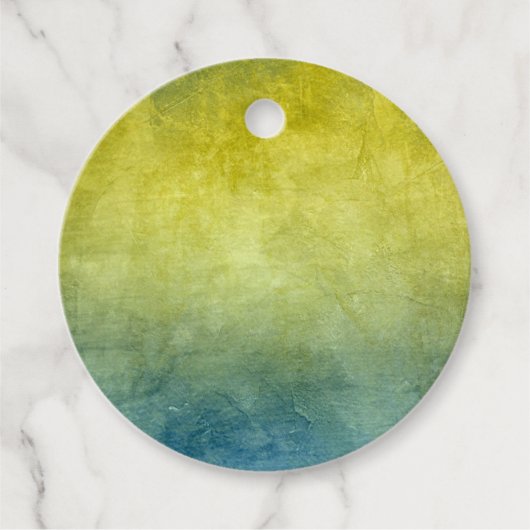 Grunge Colors - Yellow & Blue フェイバータグ (正面)