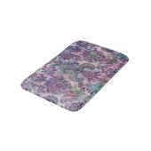 Grunge Damask Pink Purple Charteuse Turquoise バスマット (アングル)
