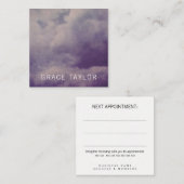 Grunge Dirty Clouds Client Profile Card Set 紹介カード (正面/裏面)