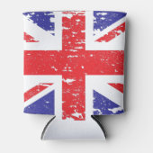 Grunge Distressed UK United Kingdom Flag 缶クーラー (正面)