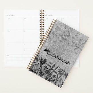Grunge Floral Planner Journal プランナー手帳