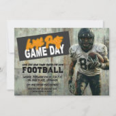 Grunge Football Super Player Party 招待状 (正面)