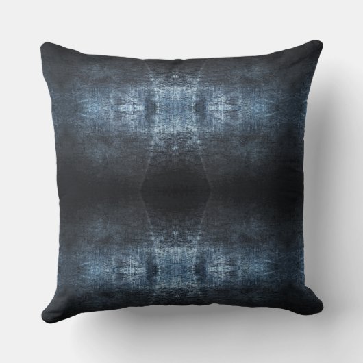 Grunge Industrial Metal Abstract クッション (裏面)