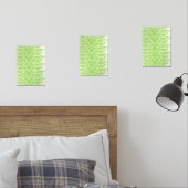 Grunge Lime Green Pattern - Summer Abstract Decor (寝室)