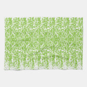 Grunge Lime Green Pattern - Summer Abstract Decor キッチンタオル (横)