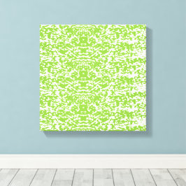 Grunge Lime Green Pattern - Summer Abstract Decor キャンバスプリント