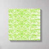 Grunge Lime Green Pattern - Summer Abstract Decor キャンバスプリント (正面)