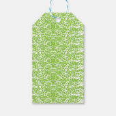 Grunge Lime Green Pattern - Summer Abstract Decor ギフトタグ (正面)
