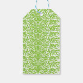 Grunge Lime Green Pattern - Summer Abstract Decor ギフトタグ (裏面)