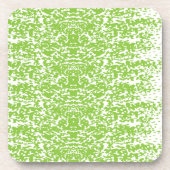 Grunge Lime Green Pattern - Summer Abstract Decor コースター (正面)