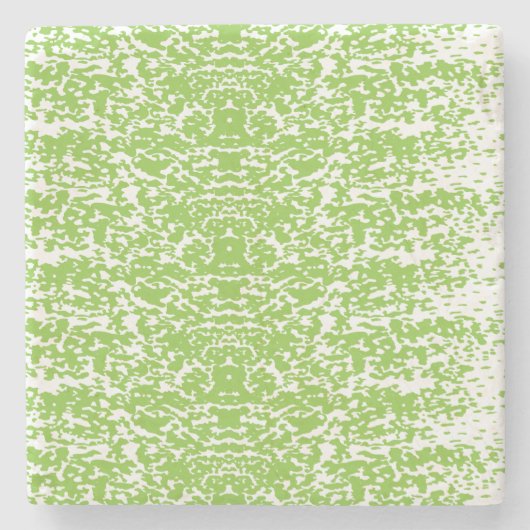 Grunge Lime Green Pattern - Summer Abstract Decor ストーンコースター (正面)