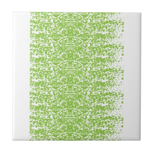 Grunge Lime Green Pattern - Summer Abstract Decor タイル (正面)