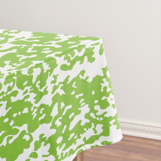 Grunge Lime Green Pattern - Summer Abstract Decor テーブルクロス (インサイチュ)