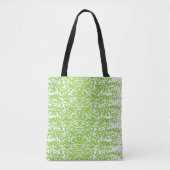 Grunge Lime Green Pattern - Summer Abstract Decor トートバッグ (正面)