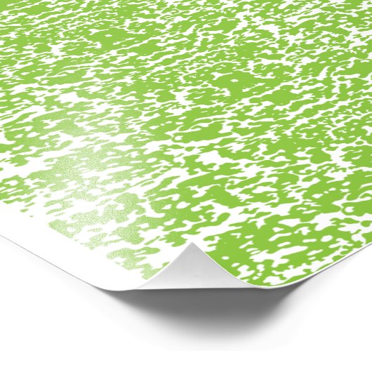 Grunge Lime Green Pattern - Summer Abstract Decor フォトプリント (角)