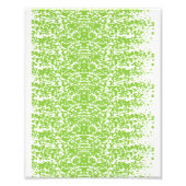 Grunge Lime Green Pattern - Summer Abstract Decor フォトプリント (正面)