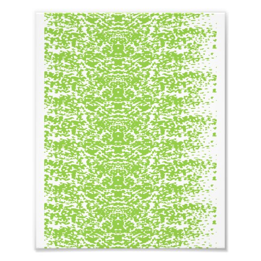 Grunge Lime Green Pattern - Summer Abstract Decor フォトプリント (正面)