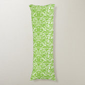 Grunge Lime Green Pattern - Summer Abstract Decor ボディピロー (正面縦)