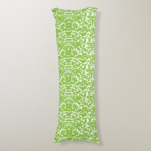 Grunge Lime Green Pattern - Summer Abstract Decor ボディピロー (正面縦)