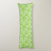 Grunge Lime Green Pattern - Summer Abstract Decor ボディピロー (裏面 (縦))