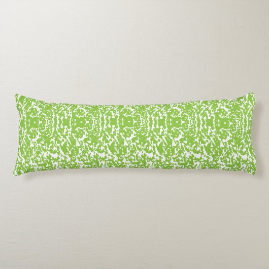 Grunge Lime Green Pattern - Summer Abstract Decor ボディピロー (正面)