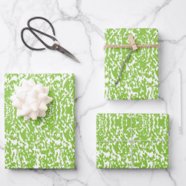 Grunge Lime Green Pattern - Summer Abstract Decor ラッピングペーパーシート