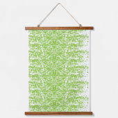 Grunge Lime Green Pattern - Summer Abstract Decor 吊り下げ型タペストリー (正面)