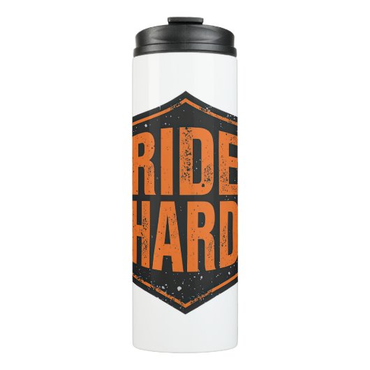 Grunge Motorcycle "Ride Hard" Shield タンブラー (正面)