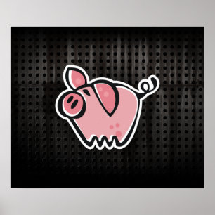 Grunge Pig ポスター