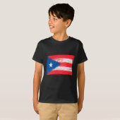 Grunge Puerto Rican flag Tシャツ (正面フル)