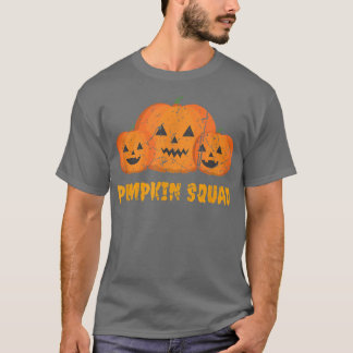 Grunge Pumpkin Squad Design Halloween Jack O Lante Tシャツ
