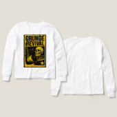 Grunge Revival Vintage Rock Poster Hoodie (デザイン 正面＆背面)