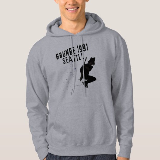 Grunge Seattle 1991ミュージックシーンラブシアトルヴィンタ パーカ (正面)