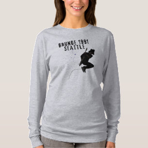 Grunge Seattle 1991ミュージックシーンラブシアトルヴィンタ Tシャツ